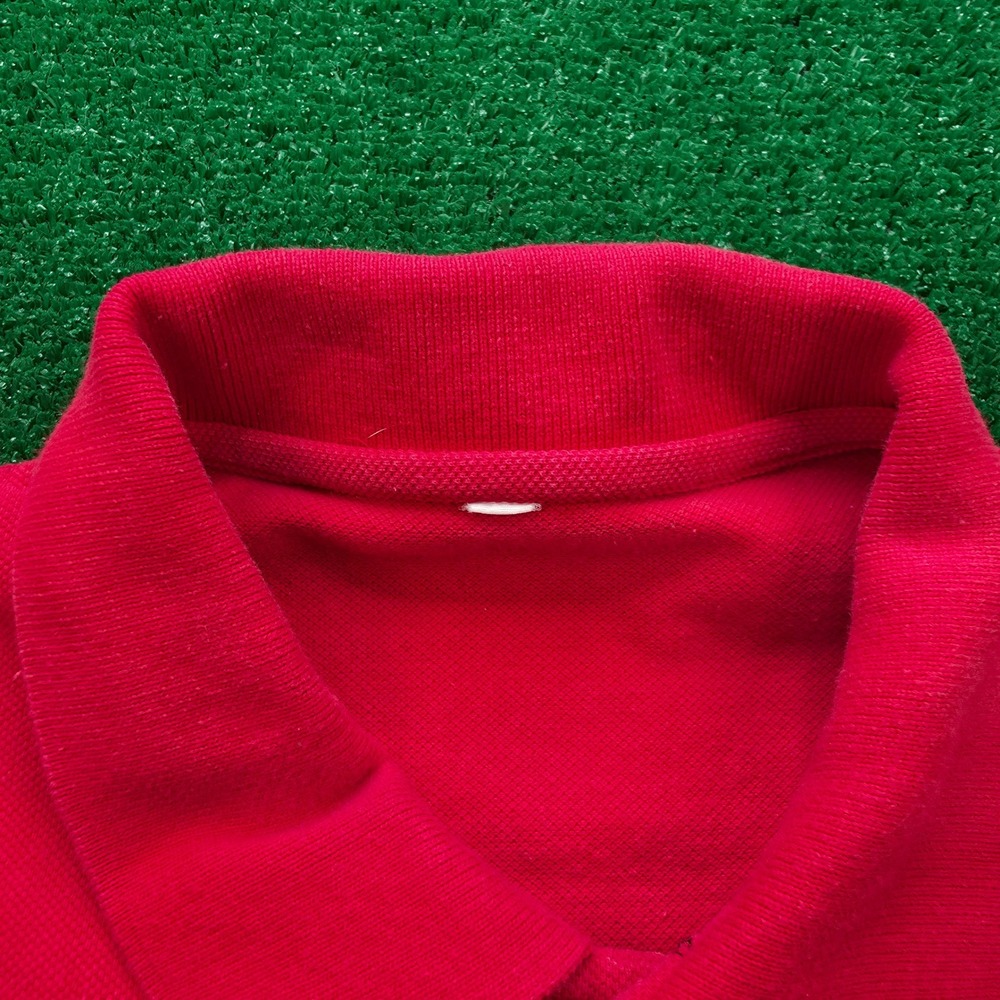 Guatemala Resplendent Quetzal Embroidered Polo Shirt Mens Large Red Souvenir - Picture 6 of 7